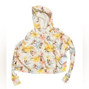 Disney White and Pink Cartoon Hoodie